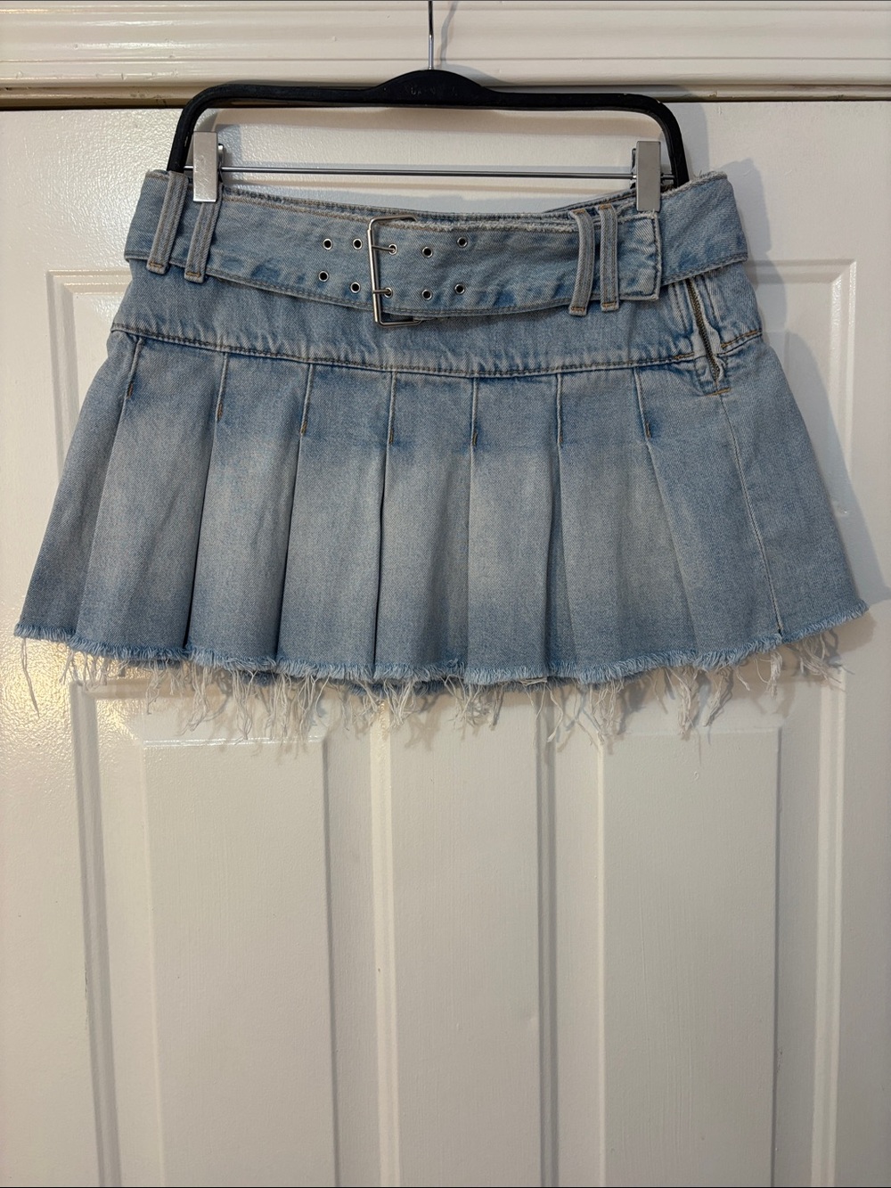 Zara brand Denim Miniskirt Size Large